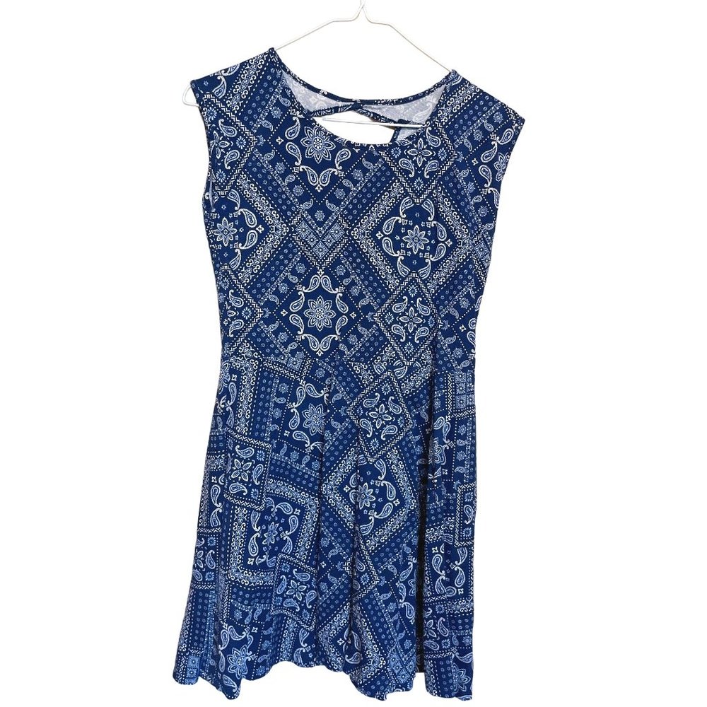 Navy blue and light blue dress women’s small